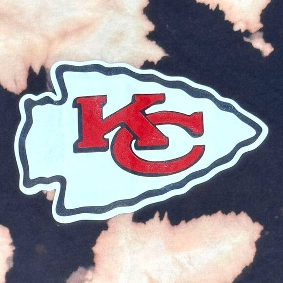 Kansas City Chiefs Kelce 87 Tie-Dye T-Shirt Black Graphic Tee Taylor Swift READ - Picture 2 of 5